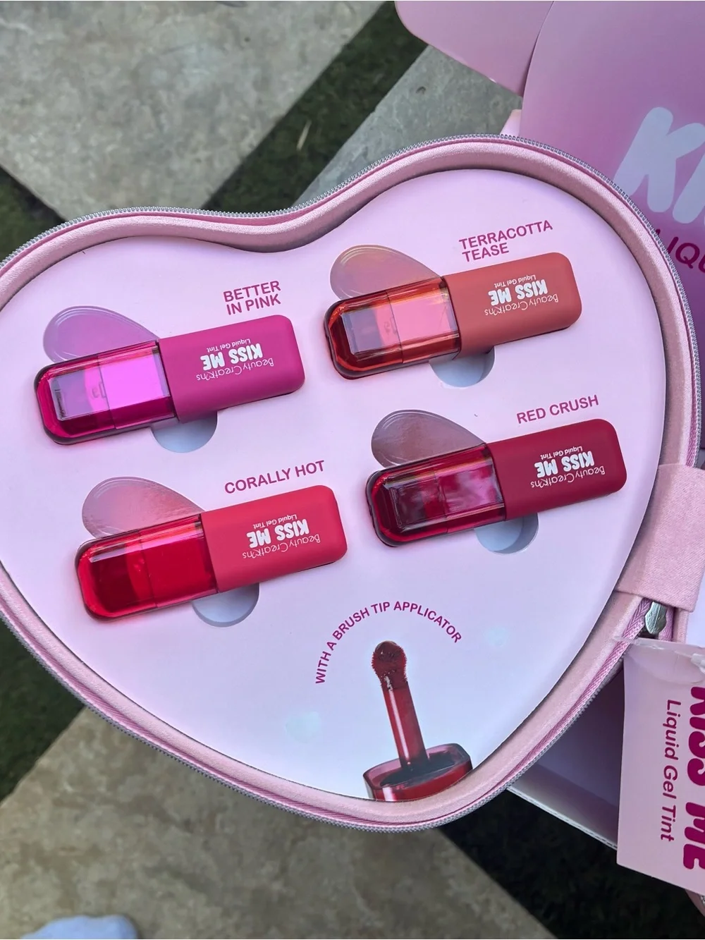 Beauty Creations Kiss Me Liquid Gel Tint Set - Pink Shades